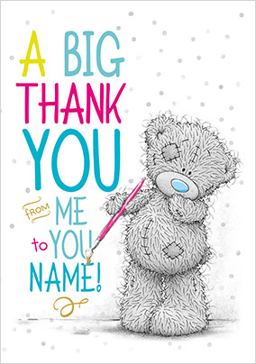 Me to You - Big Thank You personalised Card