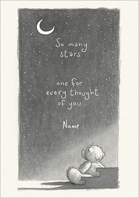 Me To You - Every Thought Of You Personalised Card