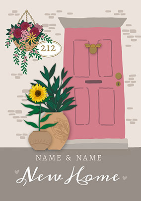 Home Sweet Home personalised Card