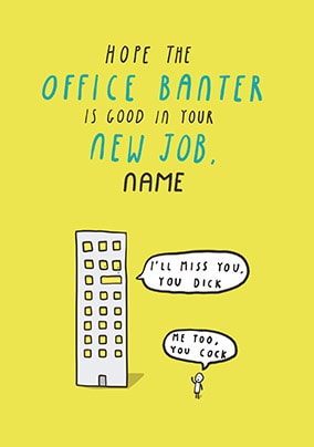 Office Banter Personalised Card