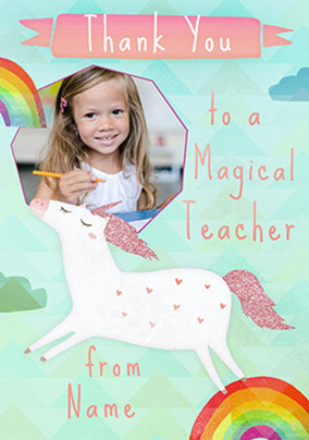 Magical Teacher Thank You Photo Card