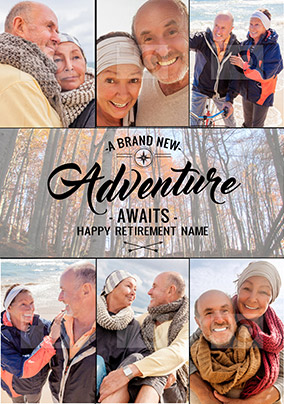 On the Horizon - Retirement Card Adventure Awaits Multi Photo Upload
