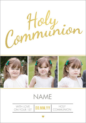 Luxe Love Affair - Communion Card Multi Photo Upload