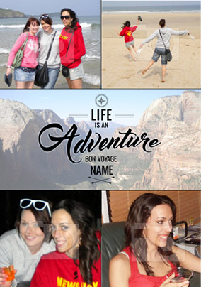 On the Horizon - Bon Voyage Card Multi Photo Upload