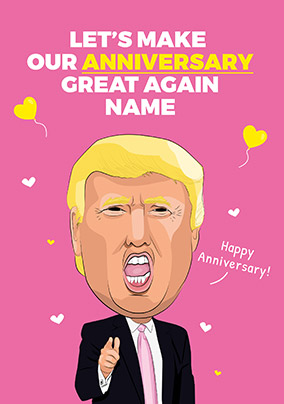 Great Again Personalised Anniversary Card