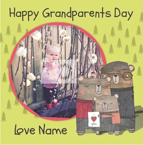 I Love Bear Hugs - Grandparents' Day Card From your Granddaughter