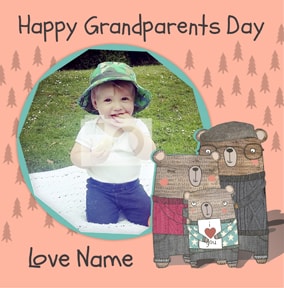I Love Bear Hugs - Grandparents' Day Card From your Grandson
