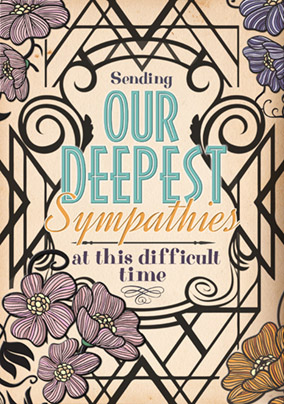 Daisy & Jay - Sympathy Card Deepest Sympathies