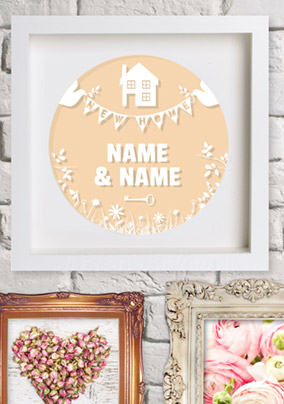 Flying the Nest - New Home Card On the Wall