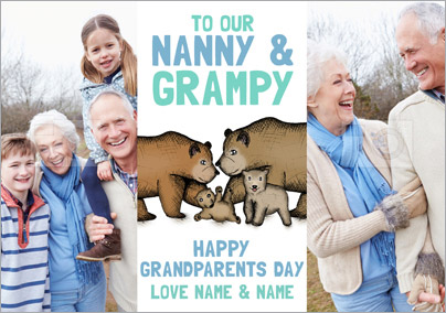 Look Who's Drawing - Grandparents' Day Card Nanny & Grampy Photo Upload