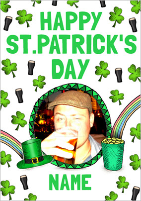 Look Who's Drawing - St Patrick's Day Card Photo Upload