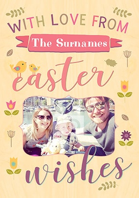 Easter Wishes Photo Card