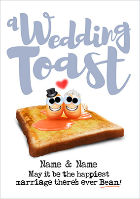 Wedding Toast Personalised Card