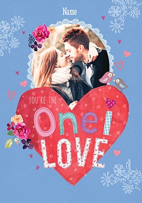 You're The One I Love Photo Card