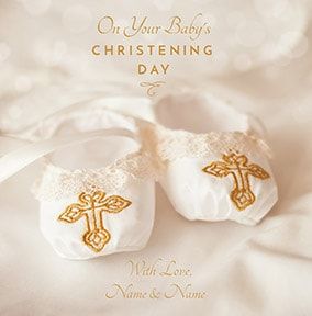 Photo of Baby's Christening Day Personalised Card