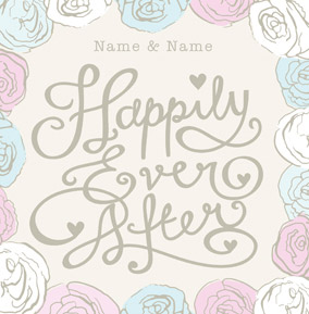 HIP - Happily Ever After Wedding Card