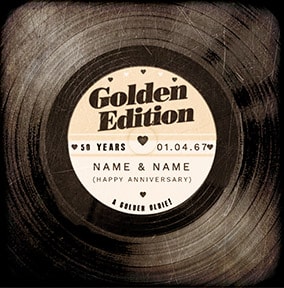 Rewind - Vinyl Golden Edition Anniversary Card