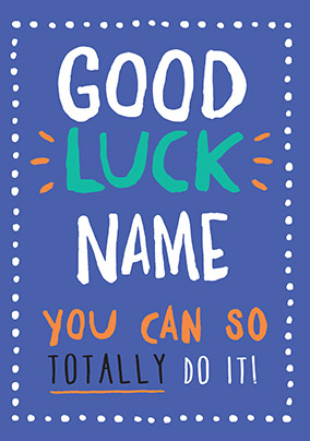 Good Luck Card - Rock, Paper, Awesome