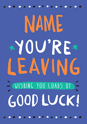 Leaving & Good Luck Card - Rock, Paper, Awesome