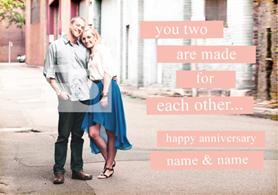 Some Beautiful Place - Anniversary Card Photo Upload