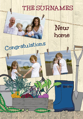 Sow a Seed of Joy - New Home Card Multi Photo Upload New Plot
