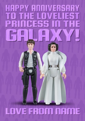 Star Wars - Princess Anniversary Personalised Card