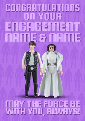 Star Wars - Engagement Personalised Card