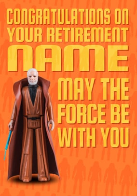 Star Wars - Retirement Personalised Card