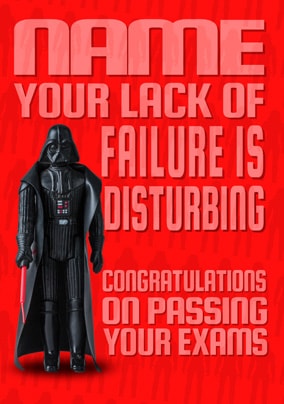 Star Wars - Exam Congrats Personalised Card