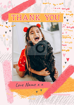 Thank You Photo personalised Card