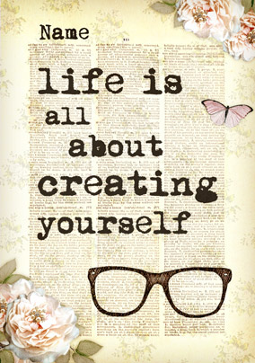 Bookish Type - Creating Yourself