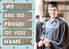 To The Stars Graduation Card - So Proud of You