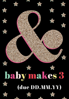 & a Baby Announcement Card
