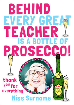 Look Who's Drawing - Thank You Teacher Card Behind Every Great Teacher