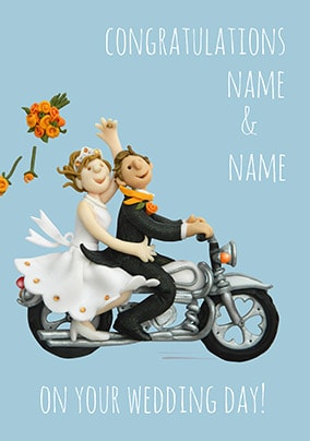 Congratulations On Your Wedding Day! Personalised Card