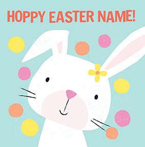 Happy Easter Bunny Personalised Card