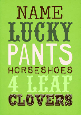 Word Play - Lucky Pants