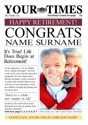 Your Times - Retirement Congrats