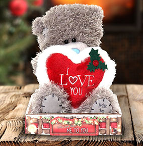 ZDISC I Love You - Christmas Tatty Teddy Bear