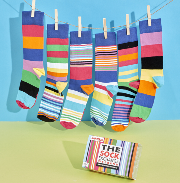 Men's Sock Exchange Weekend Oddsocks Pack Size 6-11