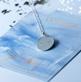 Courage Silver Necklace