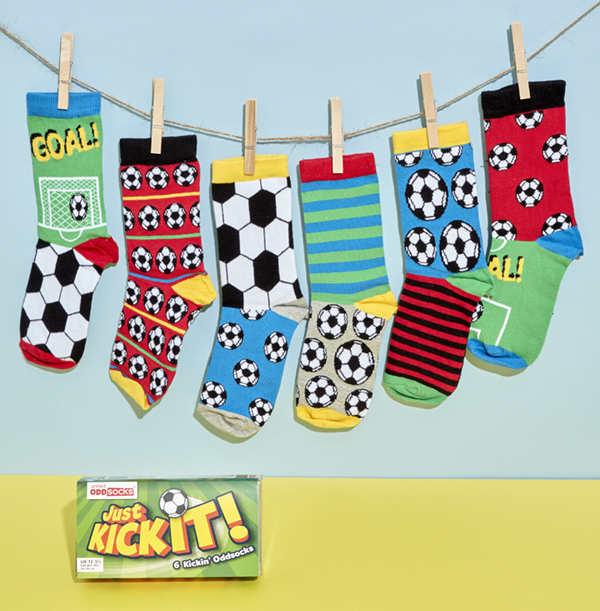 Kids Kick It Oddsocks Pack Size 12-6