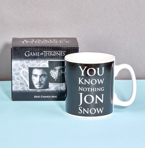 Game Of Thrones Heat Changing Mug - Jon Snow WAS £9.99 NOW £5.99