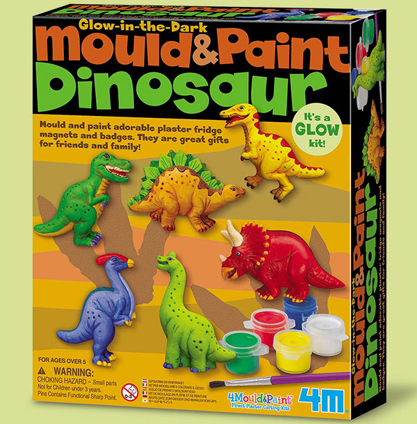 ZDISC Mould & Paint - Glow In The Dark Dinosaur