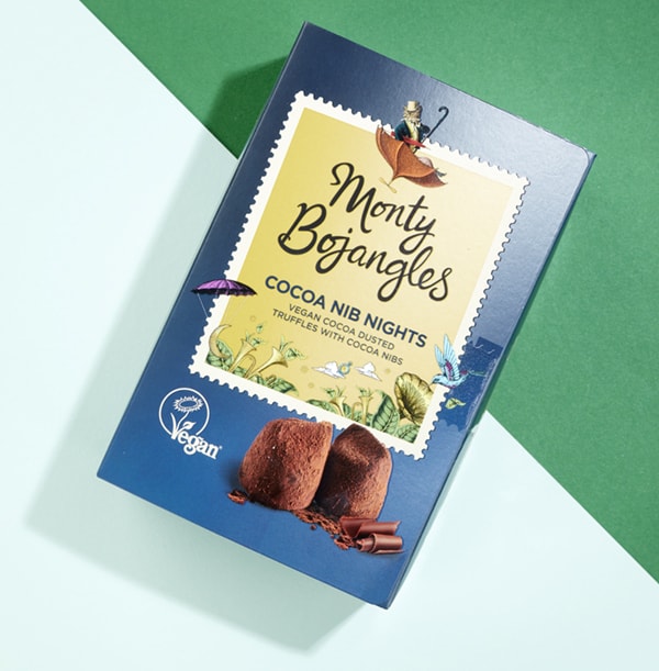 Monty Bojangles- Cocoa Nib Nights Vegan Truffles 180g