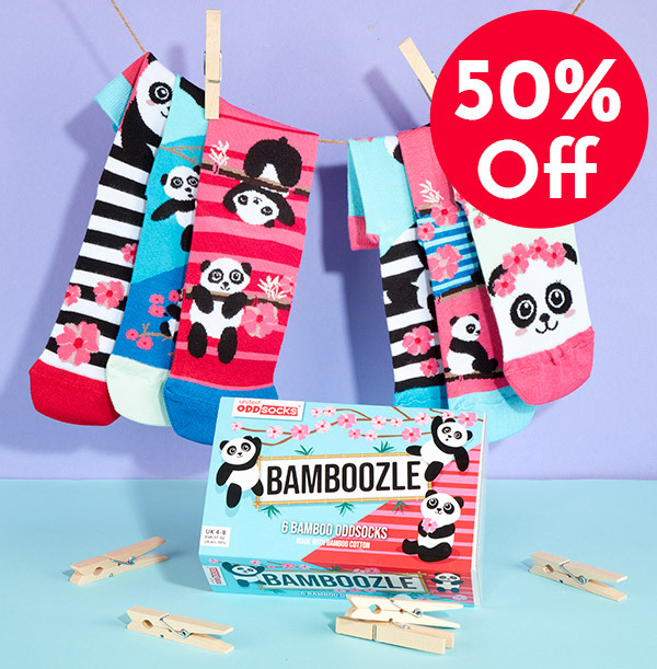 ZDISC- Ladies Bamboozle Oddsocks Size 4-8 WAS £14.99 NOW £6.99