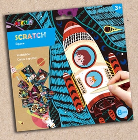 ZDISC Scratch Art - Space WAS £4.99 NOW £2.99