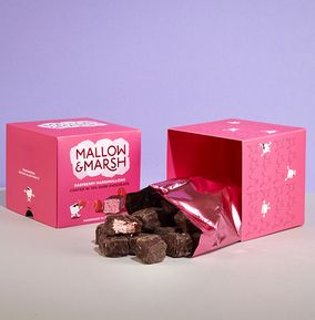ZDISC Mallow & Marsh Raspberry Dark Chocolate Gift Box