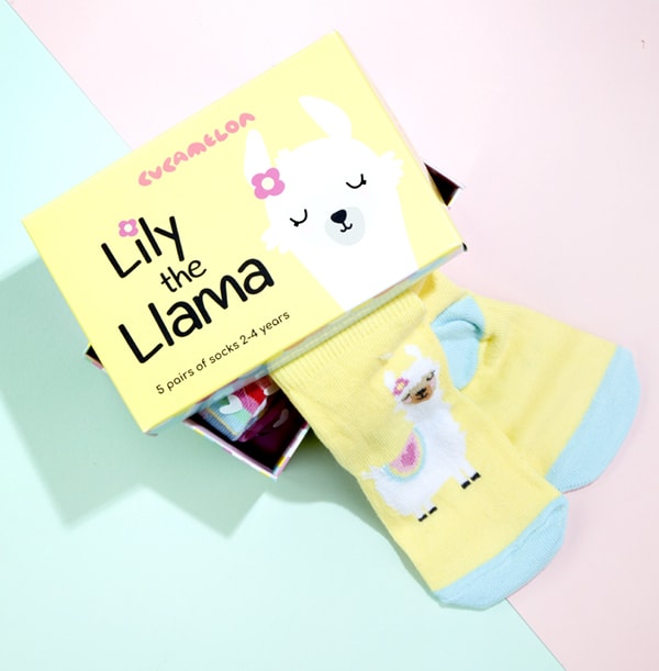 Toddler  Lily The Llama Socks
