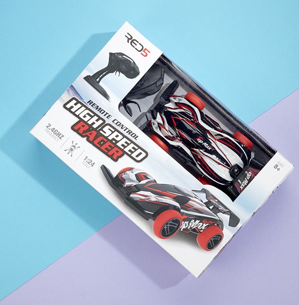 ZDISC Red High Speed 1.24 Remote Car WAS £14.99 NOW £7.99